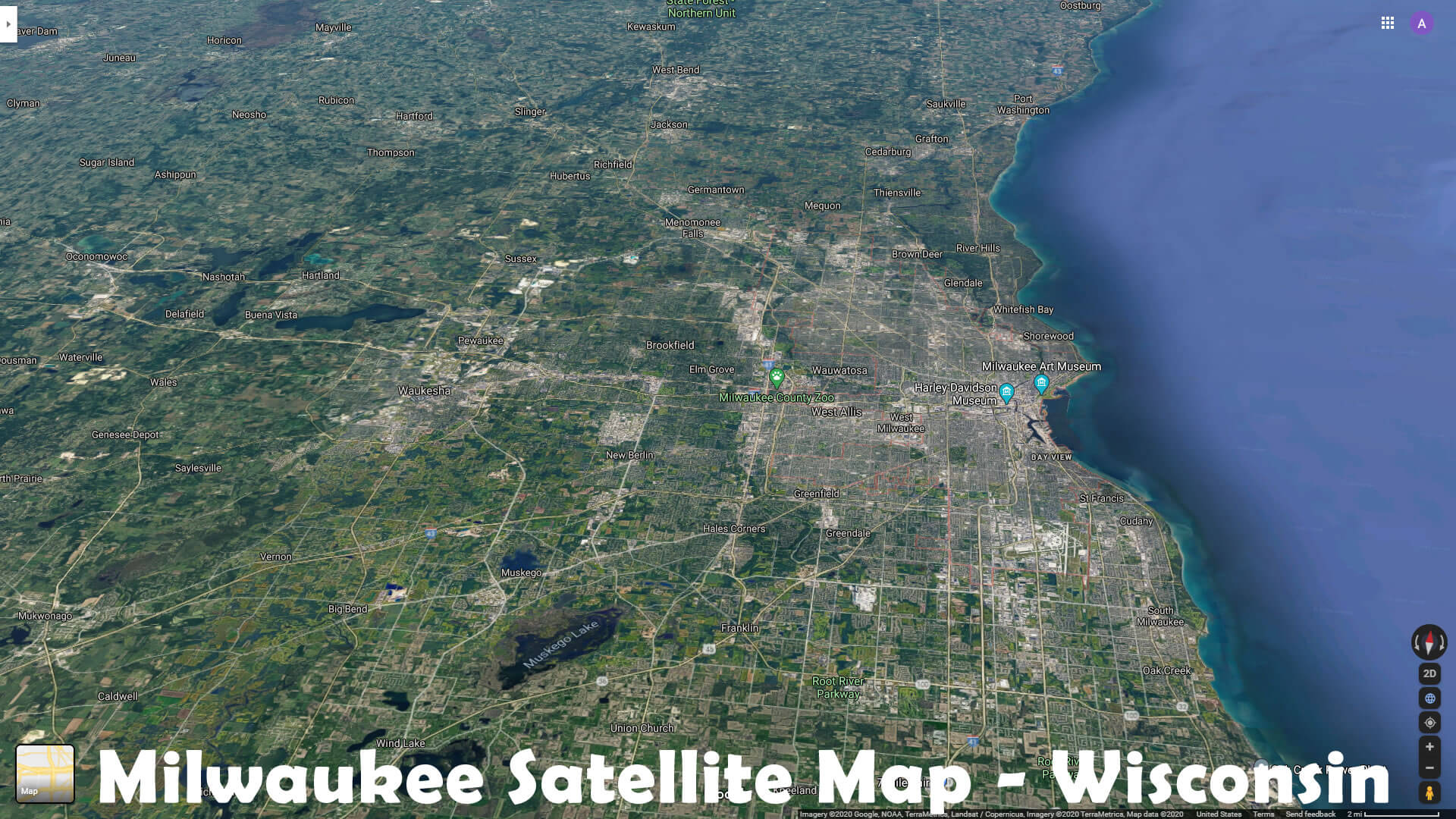 Milwaukee Satellite Carte   Wisconsin